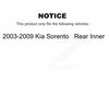 Kugel Rear Inner Wheel Bearing Race Set For 2003-2009 Kia Sorento 70-516009